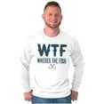 thumbnail image 5 of WTF Where's the Fish Fisherman Funny Men's Long Sleeve Tee T Shirt Brisco Brands L, 5 of 5
