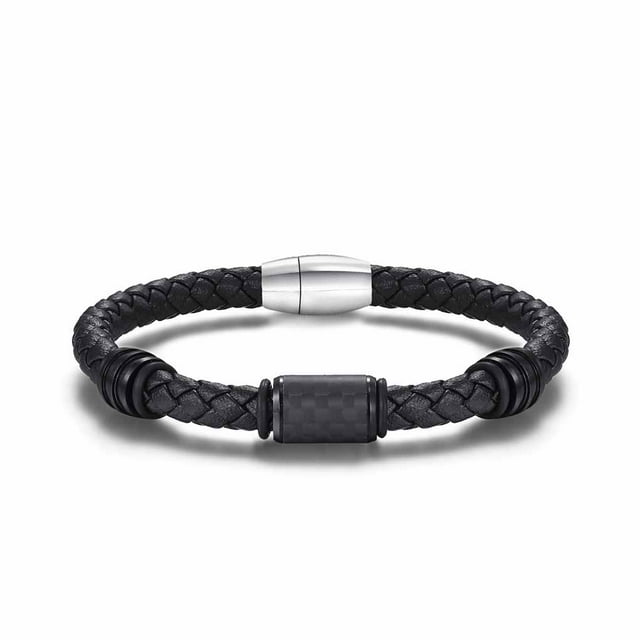 Guardurnaity hecha a mano para hombre, con hebilla de piedra imán, de cuerda larga tejida de cuero, cadena de amuleto Ropa, zapatos y accesorios Miscelánea