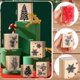 thumbnail image 2 of Juego de sellos de goma Watersay, 6 unidades, para manualidades navideñas en madera, 2 of 6
