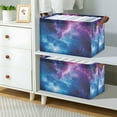 thumbnail image 2 of Yayeee Foldable Storage Basket for Shelves Waterproof Cloth Bins, Galaxy Pattern, 2 of 7