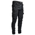 thumbnail image 1 of Mens Skinny Denim Jeans Casual Slim Fit Pants Trousers, 1 of 5