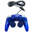 thumbnail image 3 of PEGLY Gamecube Controller, Classic Wired Controller for Wii Nintendo Gamecube (CLEAR BLUE), 3 of 6