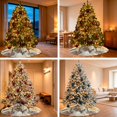 thumbnail image 6 of Sunflower Christmas Tree Skirt 36 Inches, Yellow Summer Botanical Floral Farmhouse Xmas Trees Skirt Mat Cover Decorations for Holiday Party Indoor Outdoor, 6 of 9