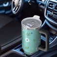 thumbnail image 6 of 40oz Pioneer Flower Floral Print Pattern Insulated Tumbler with Handle, BPA-Free Leak Proof Lid and Straws, Double Wall Vacuum, Hot 12h/Cold 34h, 6 of 6