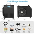thumbnail image 6 of Cold Plunge Chiller 1HP, Ice Bath Chiller for Tub, WiFi Control, Built-in Water Filter and Circulation Water Pump, Ozone System, Schedule Timer, Recovery Chiller for Ice Bathtub, 6 of 7
