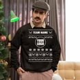 thumbnail image 5 of Ugly Christmas Sweater, Xmas Holiday Mens Womens, Funny Santa Sweatshirt, Custom Baseball Team Ugly Christmas Sweater, 5 of 5