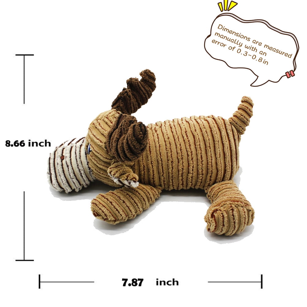 Kepooman 3 Pack Dog Chew Toy for Teething Chewing and Playtime, No Stuffing Plush Animal Dog Squeaky Toy, Multi-color Kepooman 3 Pack Dog Chew Toy for Teething Chewing and Playtime, No Stuffing Plush Animal Dog Squeaky Toy, Multi-color