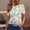 Yellow, variant on ITSAME Blouses for Women, Short Sleeve Fashion Print Crewneck Summer Loose Casual Tops Pink Size M