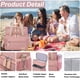 thumbnail image 5 of Bolsa de almuerzo Weitars con doble compartimento, a prueba de fugas, 15 L, rosa, 5 of 8