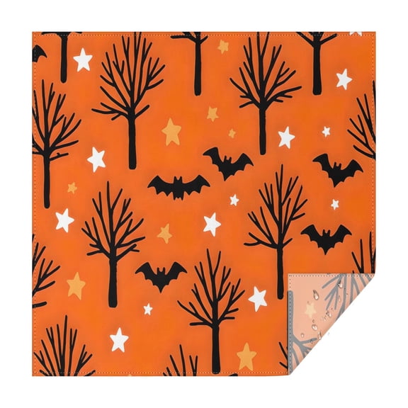 Happy Halloween Square Table Cloth Waterproof Spillproof Tablecolths Horror Pumpkin Ghost Table Cover for Dining Kitchen Restaurant Birthday (52x52 Inch)