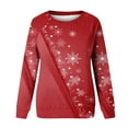 thumbnail image 4 of Femmes Hoodies Mode Femmes Imprimé Col Rond Pull Tops Manches Longues Confortable Chemisier Sweat-Shirt Mode Femmes Hoodies & Sweat-Shirts sur Clearance, 4 of 4
