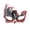 A003- Red, variant on Masquerade Mask Black and Red Glitter Metal Design for Halloween Party and Masquerade Ball Events for Adults Single Piece