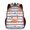 Orange, variant on Adult Day of the Dead Sugar Skulls Backpack, Casual Daypack with Adjustable Shoulder Straps, Mexican Floral Skull Laptop Backpack for Work Travel Outdoor