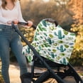 thumbnail image 5 of Renewold Cute Cactus Baby Car Seat Covers Carseat Canopy for Boys Girls, Green Cactus Multi Use Nursing Breastfeeding Covers, Nursing Scarf, 5 of 7