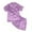 Purple, variant on Pajamas Kid Pjs Set Girls Boys Silk Pajamas Satin Sleepwear Short Sets 2 Piece Button-Down Soft Nightwear Summer Nightie for 4-10 Years