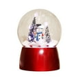 thumbnail image 1 of Injueey Caja de música de Navidad bola de cristal de Papá Noel cajas musicales adorables decoración de Navidad portátil luz LED bola de Kits de decoración para fiestas Muñeco de nieve, 1 of 6