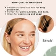 thumbnail image 3 of Kitsch Pro Snap Hair Clips, Hair Barrettes for Women, Snap Clips, 10 Pcs (Black), 3 of 11