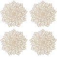 thumbnail image 1 of 4 Pieces Hollowed Round Placemats, Hollow Round Placemats, 1 of 4
