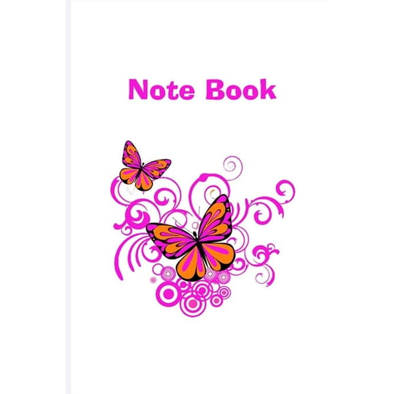 Pink Butterfly Note Book: Beautiful Butterfly For Your Writing (Paperback)