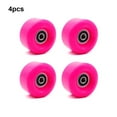 thumbnail image 4 of Wweixi 4 Pcs Remplacement de Roue de Patins Accessoires Modifiés Roues Épaisses pour Patins à Roulettes avec Roulements Accessoire de Sport Patinage Rose Rouge, 4 of 8