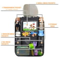thumbnail image 2 of Xueyu Premium Heavy Duty Backseat Car Organizer with Multiple Pockets, Waterproof and Non-Slip Car Storage Organizer for Phones, Water Bottles, Snacks, Keys, Fits Most Vehicles, Easy to Install, 2 of 7
