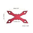 thumbnail image 2 of Uxcell Skateboard Gasket Deck Protector Prevent Sink Protective Anti Sinking Hardware Red x Shape, 2 of 5