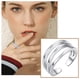 thumbnail image 2 of Plata 3 Ajustable Anillo de la banda del dedo del pie de apertura ajustable Anillo de la articulación del dedo del pie de apertura, 2 of 5