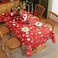 thumbnail image 3 of new American Christmas tablecloth polyester printed party decoration waterproof oil-proof rectangular table cloth table mat, 3 of 5