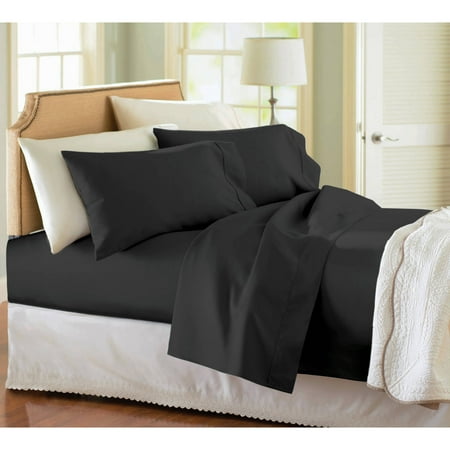 Better Homes & Gardens Wrinkle-Free 300 Thread Count Solid Bed Sheet Set, 1 Each