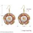thumbnail image 3 of EOEMY Rose Gold Plated Earrings Chandelier Fish Hook Clasp L635-Default, 3 of 7