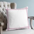thumbnail image 4 of Pillow Covers 26x26 Set of 2, Modern Minimalist Styles Throw Pillow Covers Decorative Couch Cushion Cover, Rose Grid Lines Pattern Microfiber Soft Square Pillowcases for Bedroom Living Room Sofa, 4 of 9