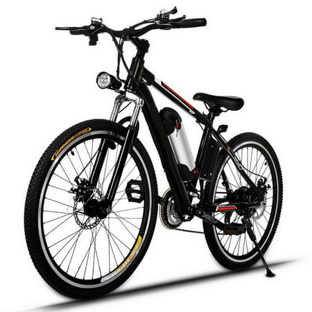 26" 21 Speed 36V Electric Mountain Bicycle for Adults with Removable Lithium-ion Battery Integrated Mens Electric Bike, With LED Handlebar Display And LED Headlight