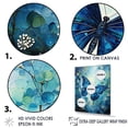 thumbnail image 3 of Designart "Butterfly Azure Flitter" Animals Butterfly Floater Framed Canvas Wall Art, 3 of 5