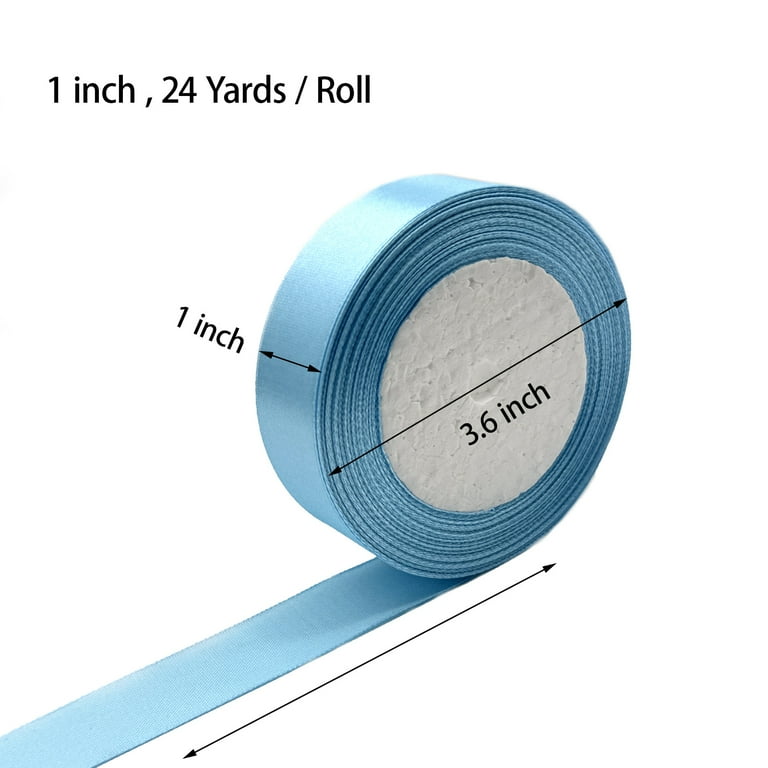 10 Colors 240 Yards Satin Ribbons,1 inch Fabric Ribbon Silk Ribbon Embellish Ribbon Rolls, Wide Ribbons Perfect for Crafts, Hair Bows, Gift Wrapping, Wedding Birthday Party Decoration DIY Craft