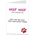 thumbnail image 1 of Carte Drôle de la Saint-Valentin de la Part du Chien Parfaite pour Papa Mari Ou Femme, 1 of 1