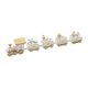 thumbnail image 1 of Tren de Madera Mini de Navidad BLESIY Adorno de tren Blanco, 1 of 8