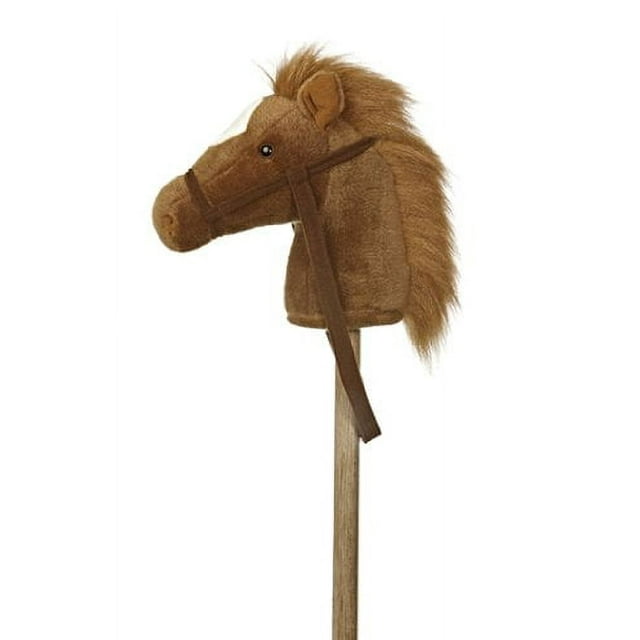 Aurora World World Giddy-Up Stick Pony 37" Plush, Brown - 02416