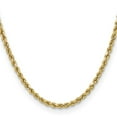 thumbnail image 2 of Primal Gold 10 Karat Yellow Gold 3.5mm Semi-solid Diamond-cut Rope Chain, 2 of 4