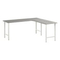 thumbnail image 1 of Hustle 72W x 24D L Shaped Computer Desk in Platinum Gray - Engineered Wood, 1 of 6