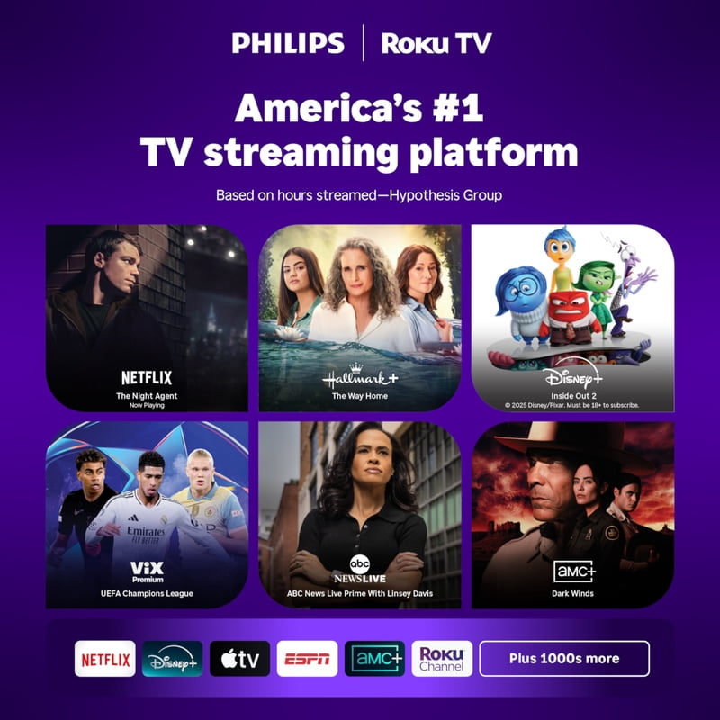 Philips 55" Class 4K UHD Ambilight Roku Smart TV (55PUL7875/F7) gallery view