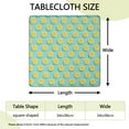 thumbnail image 2 of Floral Lemon Tablecloth Retro Yellow Fruit Print Vintage Summer Style for Lemon Lover, 2 of 6