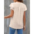 thumbnail image 5 of Fantaslook Blouses for Women Dressy V Neck Ruffle Sleeve Summer Tops Casual Flowy Shirts, 5 of 9