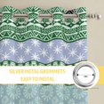 thumbnail image 6 of Purple Green Boho Kitchen Curtains Window Panels, Vintage Ethnic Tribe Abstract Art Insulated Window Treatment Curtain, Grommet Curtains for Bedroom/Living Room/Bathroom, 2 Piece 42"Wx45"L, 6 of 8