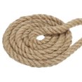 thumbnail image 1 of Unique Bargains 3/4 Inch 49.2 Feet Jute Rope Natural Manila Rope 4 Strand Twisted Thick Heavy Twine Rope, 1 of 5