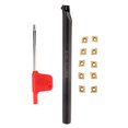 thumbnail image 3 of Portaherramientas Sailing de torneado S10KSCLCR06 con inserciones y llave CCMT060204HM YBC251, 3 of 10