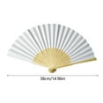 thumbnail image 3 of JJKBVCLO White Paper Fan Lightweight Foldable Elegant Design Ideal, 3 of 9