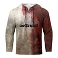 thumbnail image 3 of toraway Fall Clothes Men Shirts for Men Male Printed Theme Casual Round Neck Button Bloodstain Pattern Plus Size Shirt Print Solid Color Hoodie Sweatshirt XXXL, 3 of 3