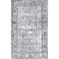 thumbnail image 3 of Vintage Oriental Floral Polyester Indoor Area Rug, 7.6" x 9.6", Charcoal by Blue Nile Mills, 3 of 10