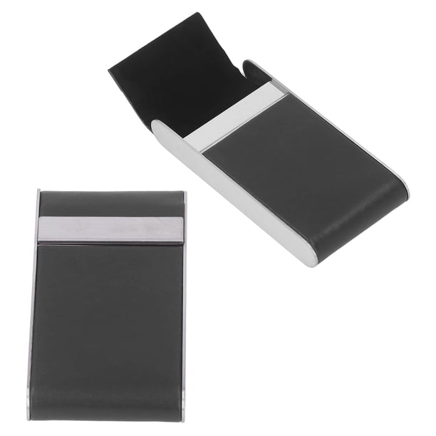Caja de Cigarrillos de Acero Inoxidable Capacidad para 20 Cigarrillos Caja de Cigarrillos Extra Delgada Caja de Cigarrillos de Cuero Titular de Humo de Cigarrillos Estuche de ANGGREK Otros
