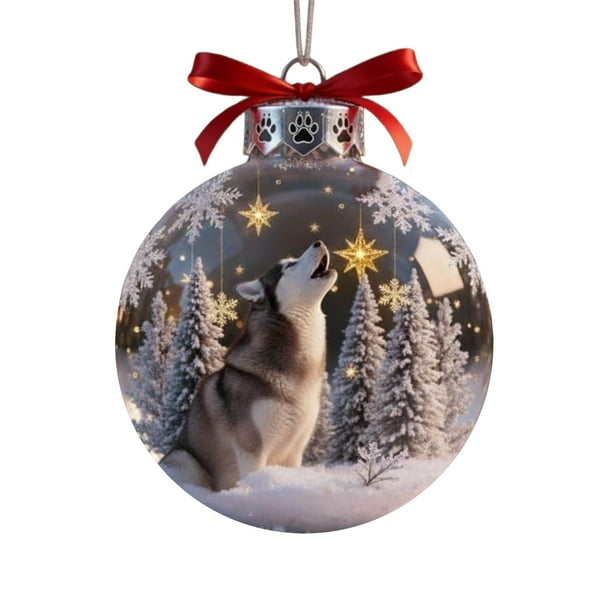 Lindo perro plano acrlico decoracin 8cm